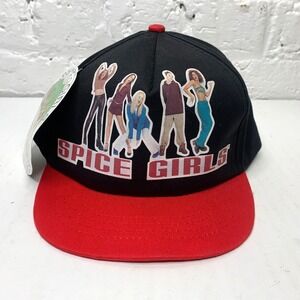 Vintage Spice Girls Strapback Hat 1997 Official Merchandise‎ Black New With Tag